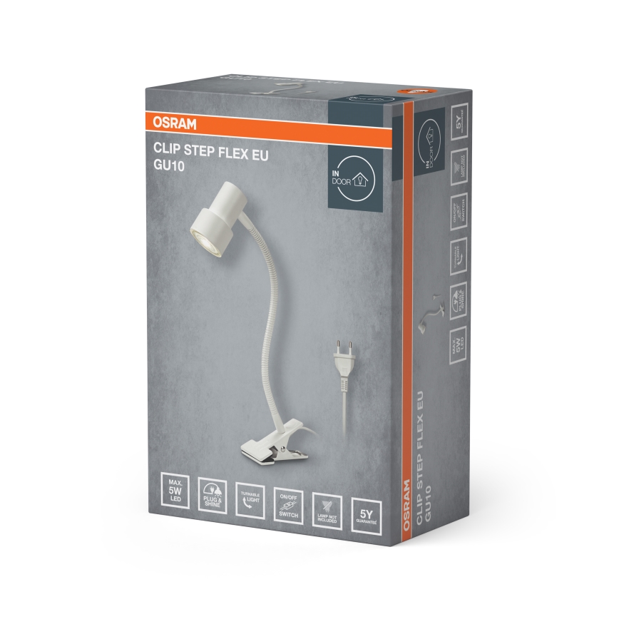 Osram - Lampada con clip CLIP STEP FLEX 1xGU10/5W/230V bianca