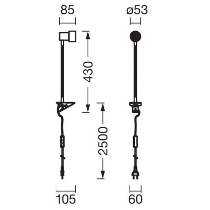 Osram - Lampada con clip CLIP STEP FLEX 1xGU10/5W/230V bianca