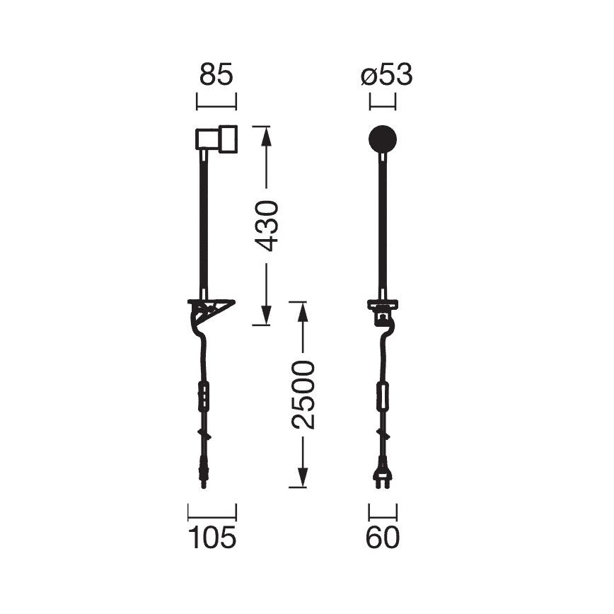 Osram - Lampada con clip CLIP STEP FLEX 1xGU10/5W/230V bianca