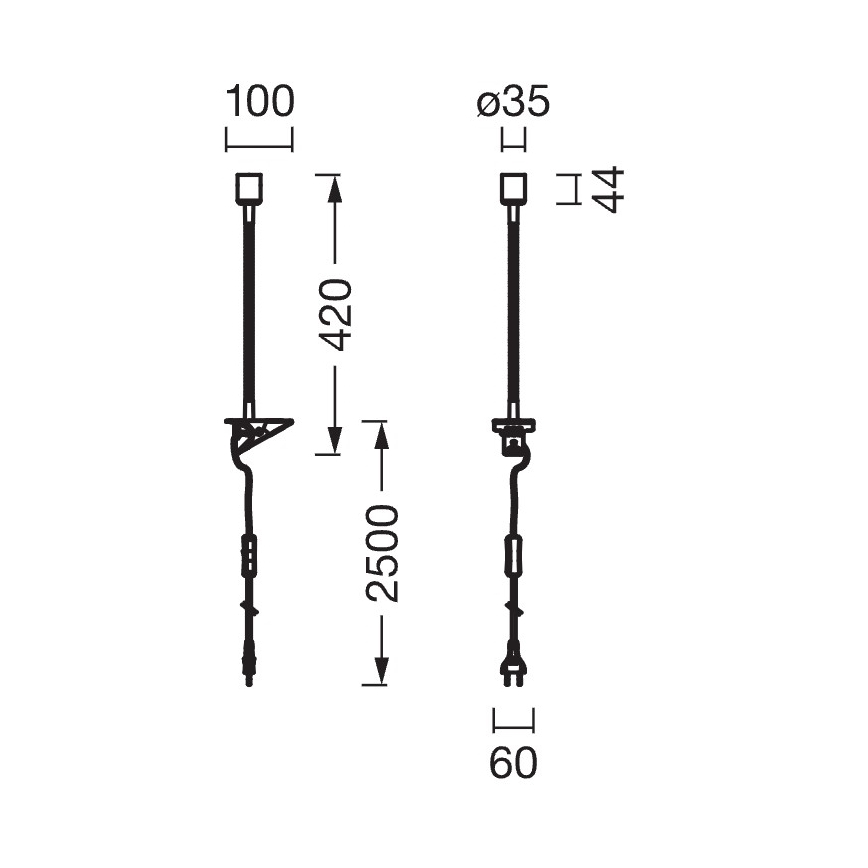 Osram - Lampada con clip CLIP TUBE FLEX 1xGU10/5W/230V cromo opaco