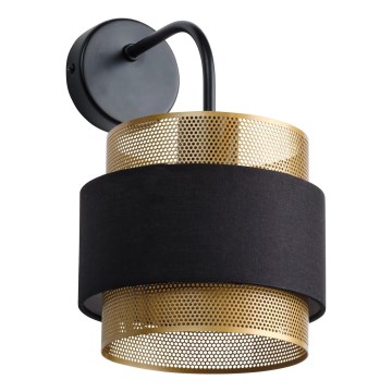 Osram - Lampada da parete DECOR HORNET 1xE27/10W/230V nero/oro