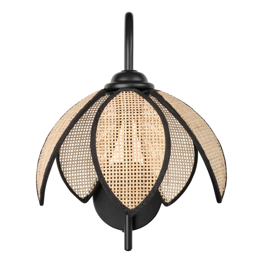 Osram - Lampada da parete DECOR RATTAN 1xE27/15W/230V beige/nera