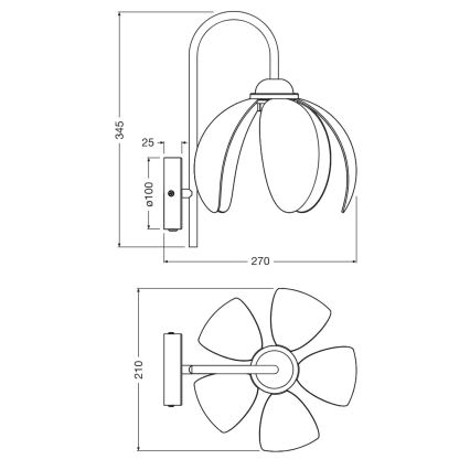 Osram - Lampada da parete DECOR RATTAN 1xE27/15W/230V beige/nera