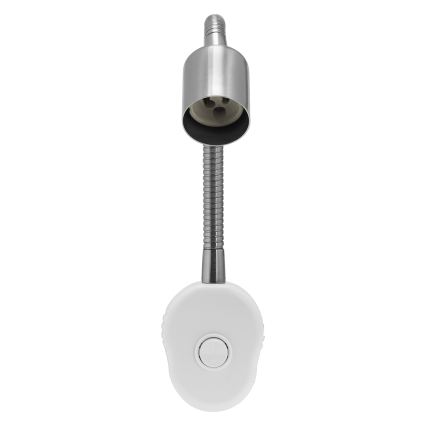 Osram - Lampada da parete flessibile PLUG TUBE FLEX 1xGU10/5W/230V cromo opaco/bianco
