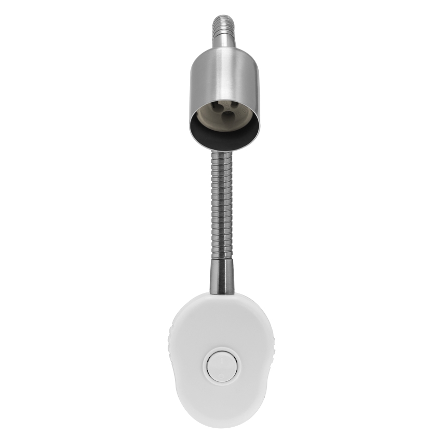 Osram - Lampada da parete flessibile PLUG TUBE FLEX 1xGU10/5W/230V cromo opaco/bianco
