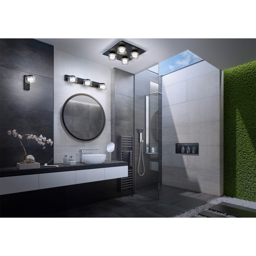 Osram - Applique da bagno LED ORBIS FLAME 3xLED/5,5W/230V 3000/4000K IP44 nero