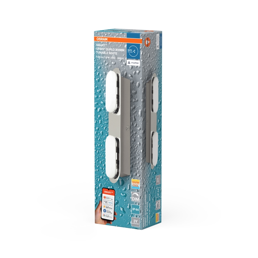 Osram - Applique da bagno LED dimmerabile SMART+ DUPLO LED/15W/230V 3000-6500K IP44 Wi-Fi