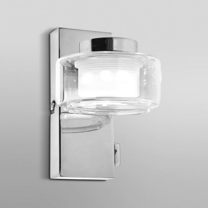 Osram - Applique da parete LED per bagno ORBIS FLAME LED/5,5W/230V 3000/4000K IP44 cromo lucido