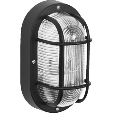 Osram - Lampada da parete per esterni BULKHEAD 1xE27/10W/230V IP54 nera