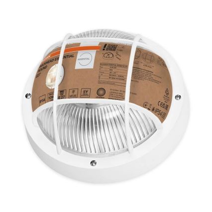 Osram - Lampada da parete per esterni BULKHEAD 1xE27/10W/230V Ø 19 cm IP54 bianca