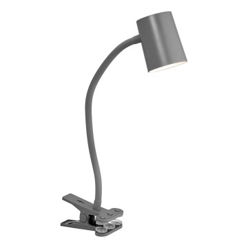 Osram - Lampada da scrivania con clip DESK LINE 1xGU10/9W/230V grigia