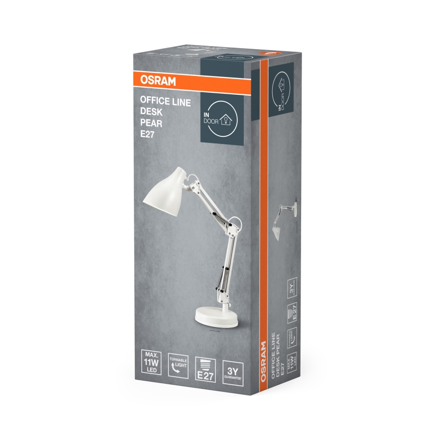 Osram - Lampada da scrivania DESK LINE 1xE27/11W/230V bianca