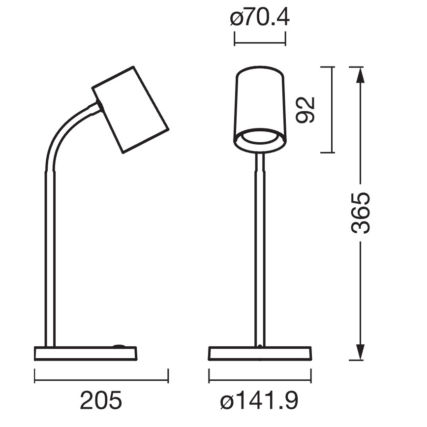 Osram - Lampada da scrivania DESK LINE 1xGU10/9W/230V bianca