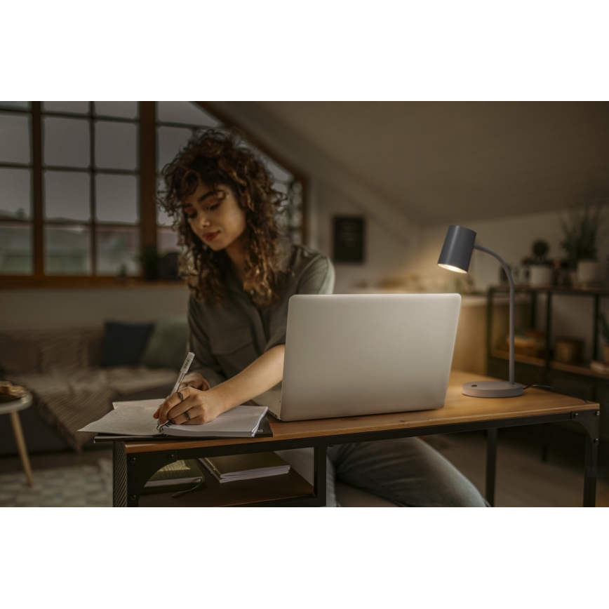 Osram - Lampada da scrivania DESK LINE 1xGU10/9W/230V grigia