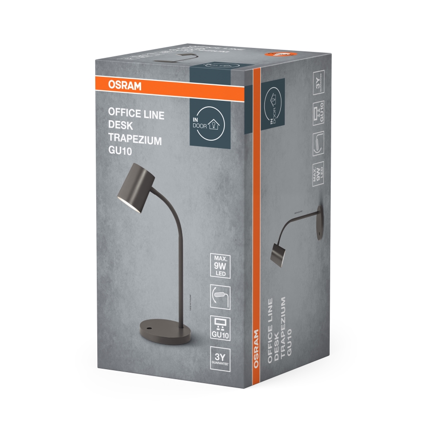 Osram - Lampada da scrivania DESK LINE 1xGU10/9W/230V grigia