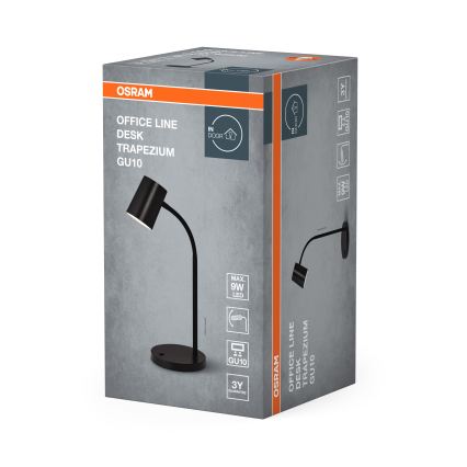 Osram - Lampada da scrivania DESK LINE 1xGU10/9W/230V nera