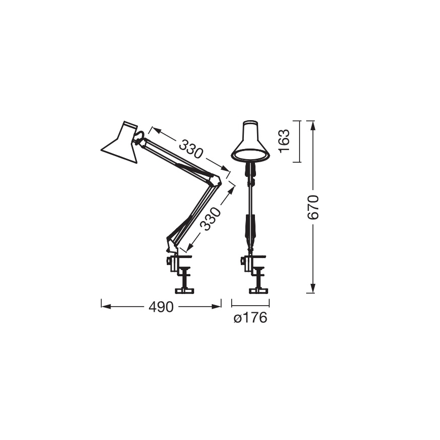 Osram - Lampada da scrivania LED dimmerabile con morsetto OFFICE LINE LED/9W/230V 3000K bianca