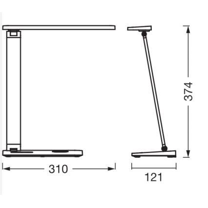 Osram - Lampada da scrivania LED dimmerabile OFFICE LINE LED/17W/230V 3000/4000/6500K bianca