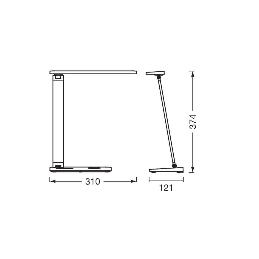 Osram - Lampada da scrivania LED dimmerabile OFFICE LINE LED/17W/230V 3000/4000/6500K nera