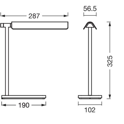 Osram - Lampada LED dimmerabile da scrivania OFFICE LINE LED/19W/230V 3000/4000/6500K nera