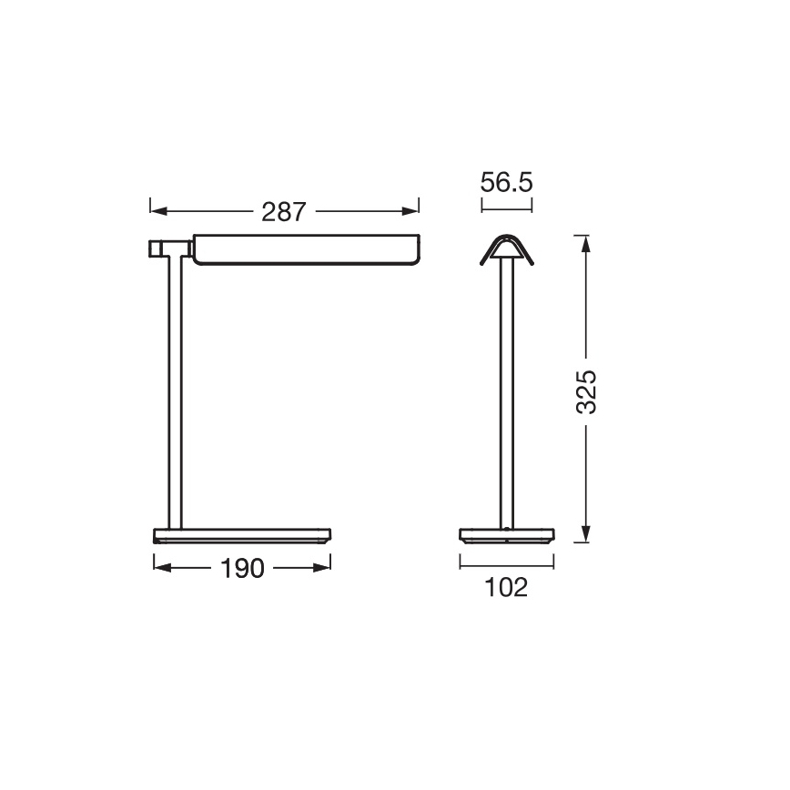 Osram - Lampada LED dimmerabile da scrivania OFFICE LINE LED/19W/230V 3000/4000/6500K nera