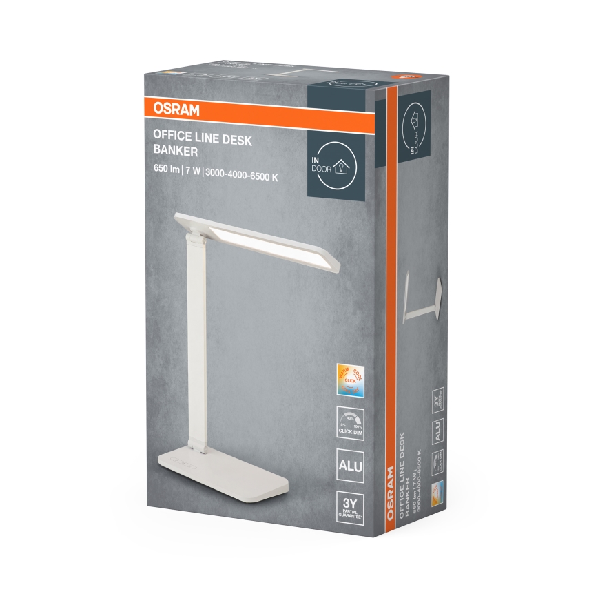 Osram - Lampada da tavolo LED dimmerabile OFFICE LINE LED/7W/230V 3000/4000/6500K bianca