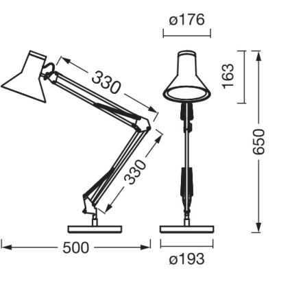 Osram - Lampada da scrivania LED dimmerabile OFFICE LINE LED/9W/230V 3000K nera