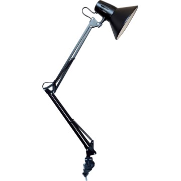Osram - Lampada da tavolo con morsetto PANAN 1xE27/11W/230V nera