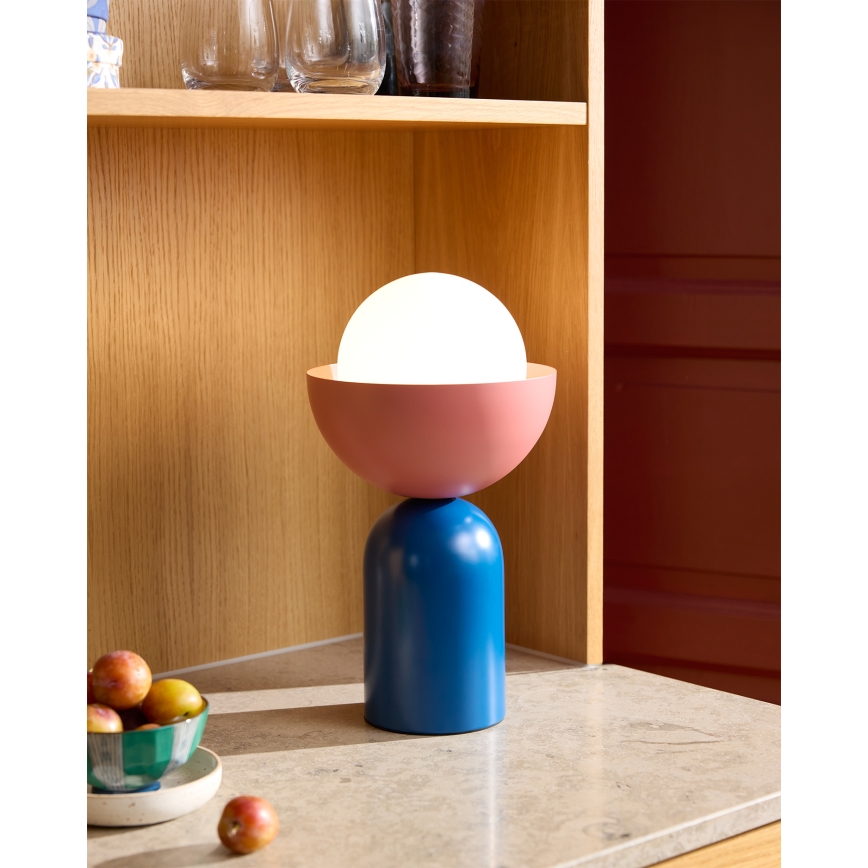 Osram - Lampada da tavolo DECOR BOWL 1xE14/25W/230V blu/rosa