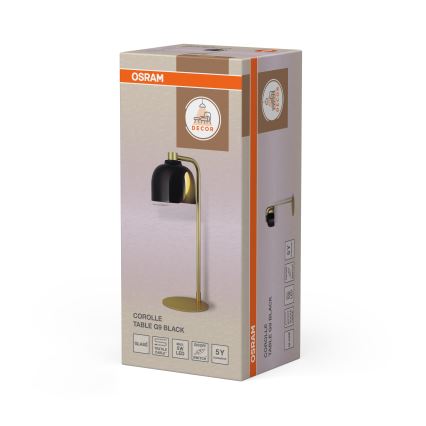 Osram - Lampada da tavolo DECOR COROLLE 1xG9/20W/230V nero/oro