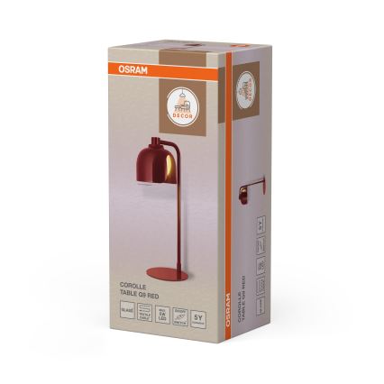 Osram - Lampada da tavolo DECOR COROLLE 1xG9/20W/230V rossa