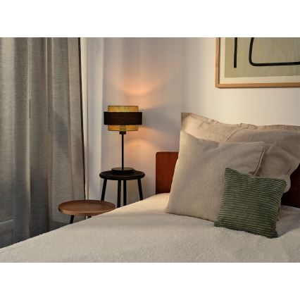 Osram - Lampada da tavolo DECOR HORNET 1xE27/10W/230V nera/dorata