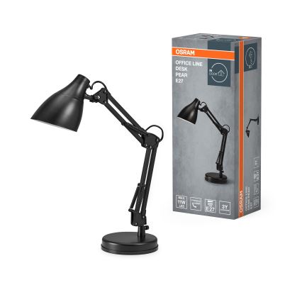 Osram - Lampada da tavolo DESK LINE 1xE27/11W/230V nera