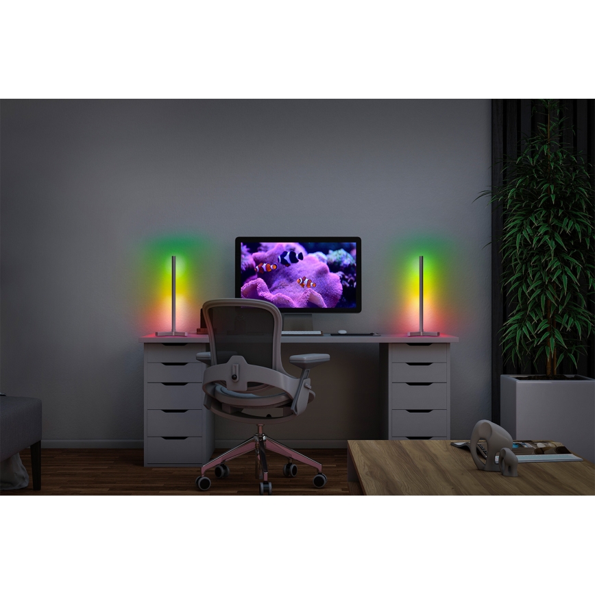 Osram - Lampada da tavolo dimmerabile LED RGBW SMART+ MAGIC LED/7,5W/230V 2700-6500K argento Wi-Fi + telecomando