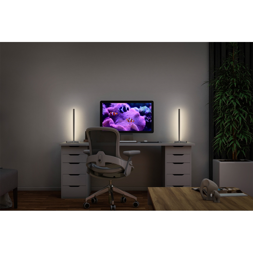 Osram - Lampada da tavolo dimmerabile LED RGBW SMART+ MAGIC LED/7,5W/230V 2700-6500K argento Wi-Fi + telecomando
