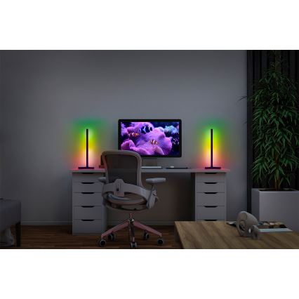 Osram - LED RGBW Lampada da tavolo dimmerabile SMART+ MAGIC LED/7,5W/230V 2700-6500K nera Wi-Fi + telecomando