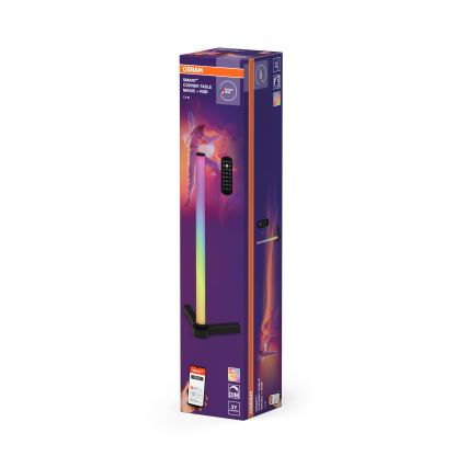 Osram - LED RGBW Lampada da tavolo dimmerabile SMART+ MAGIC LED/7,5W/230V 2700-6500K nera Wi-Fi + telecomando
