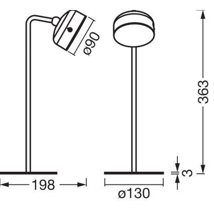 Osram - Lampada da tavolo LED ricaricabile dimmerabile 3 in 1 DECOR HELPER LED/1,8W/5V nera