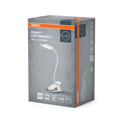 Osram - Lampada da tavolo touch dimmerabile PANAN LED 5,2W/5V 1200 mAh