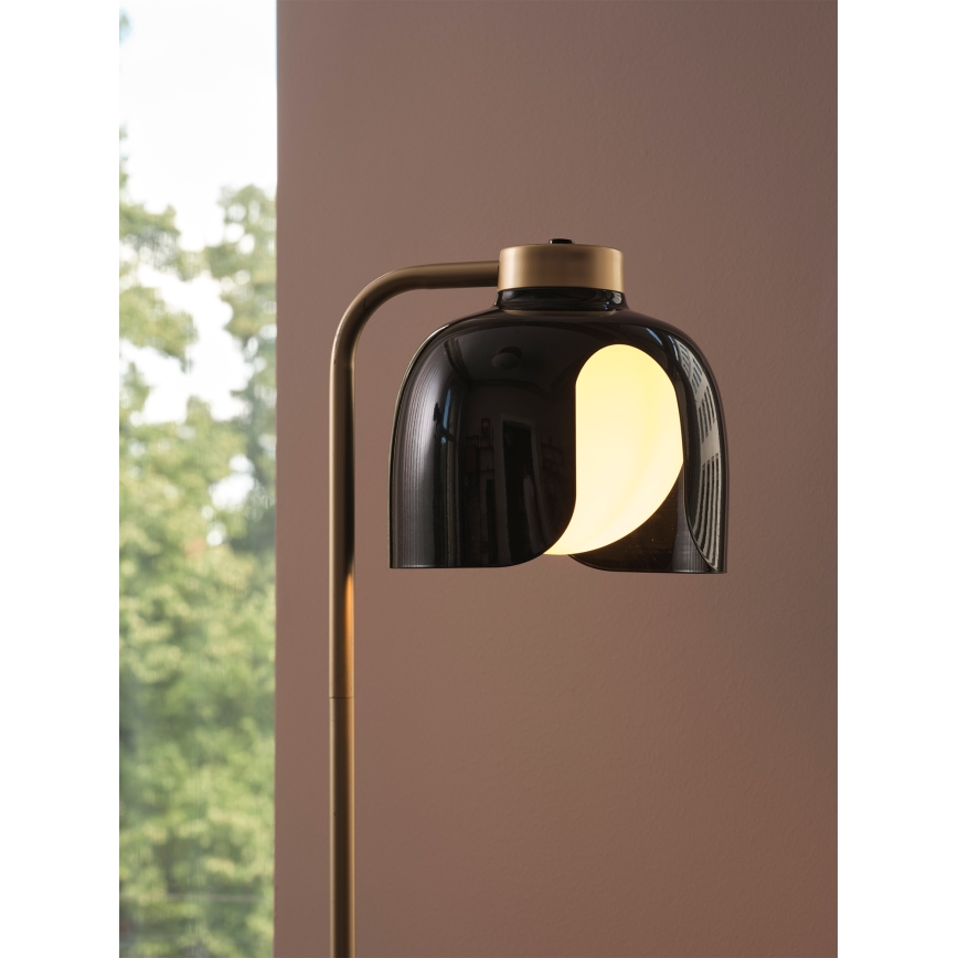 Osram - Lampada da terra DECOR COROLLE 1xE27/15W/230V nero/oro