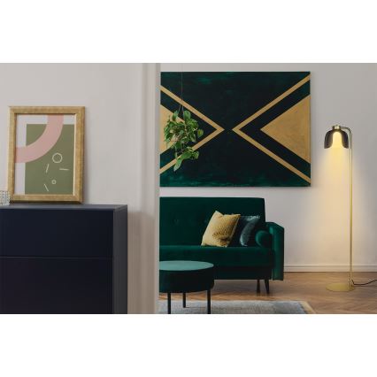 Osram - Lampada da terra DECOR COROLLE 1xE27/15W/230V nero/oro