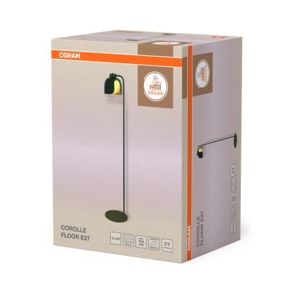 Osram - Lampada da terra DECOR COROLLE 1xE27/15W/230V verde