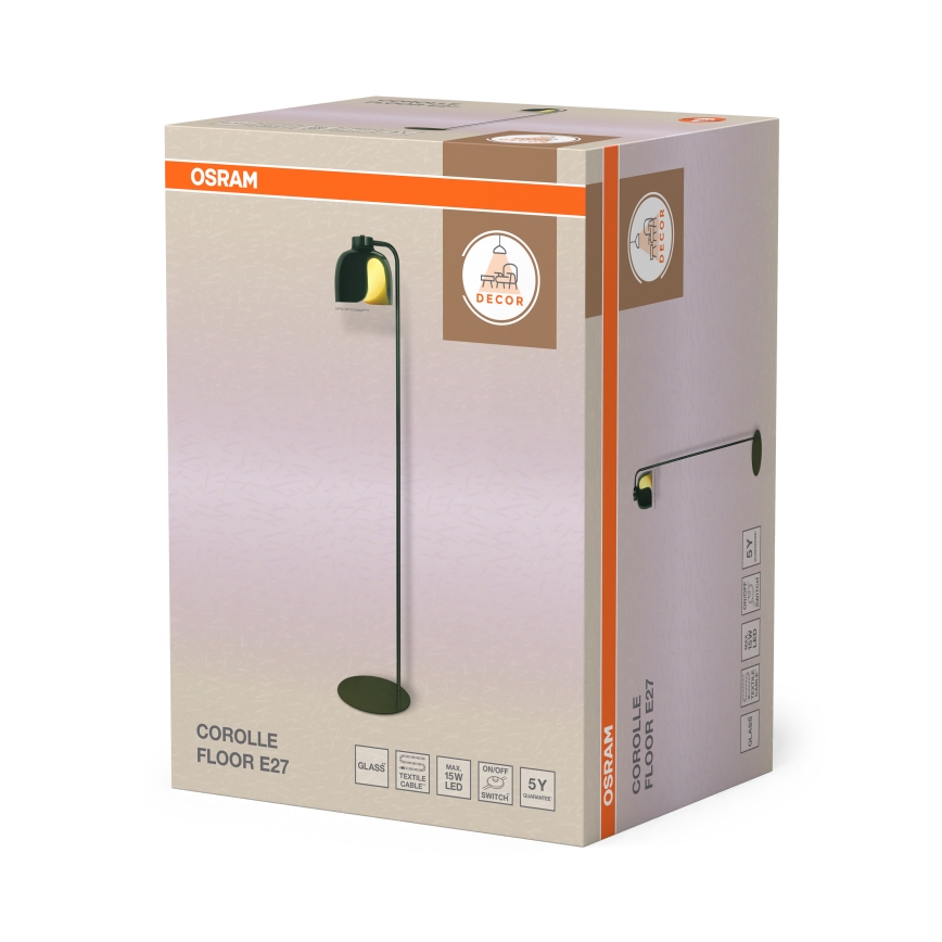 Osram - Lampada da terra DECOR COROLLE 1xE27/15W/230V verde