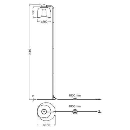 Osram - Lampada da terra DECOR COROLLE 1xE27/15W/230V verde