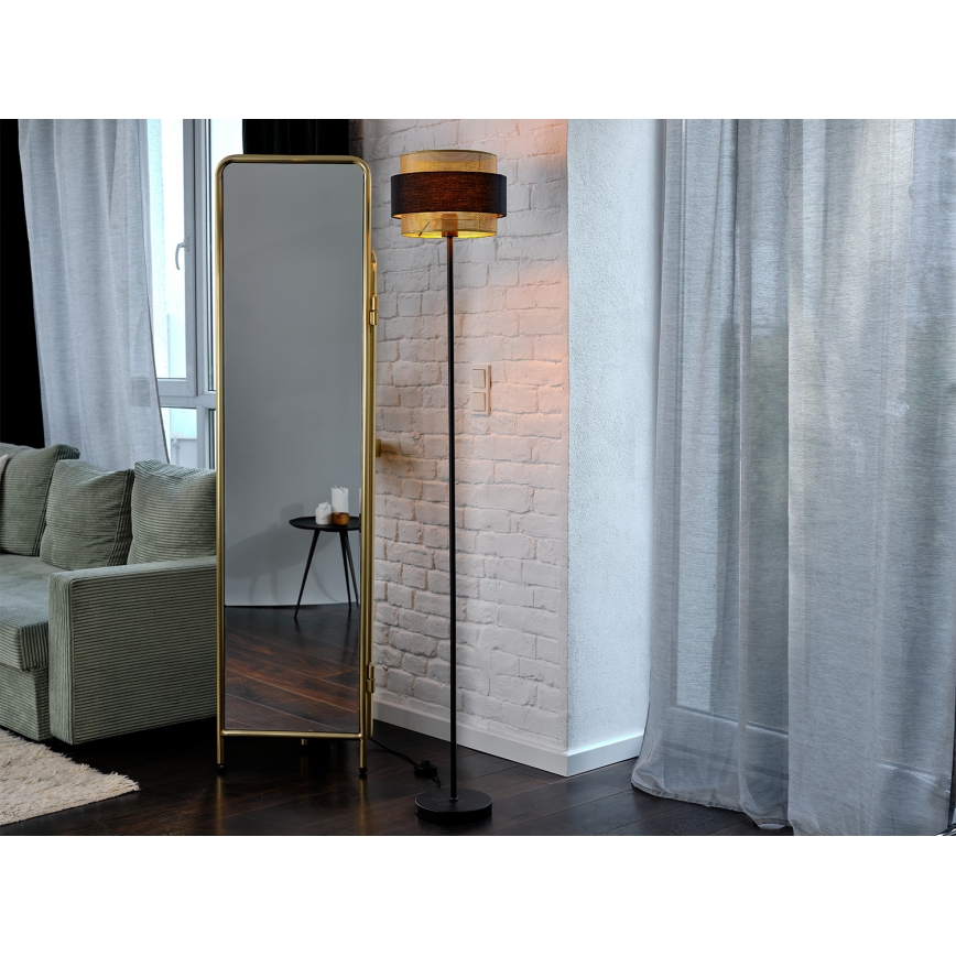 Osram - Lampada da terra DECOR HORNET 1xE27/10W/230V nero/oro