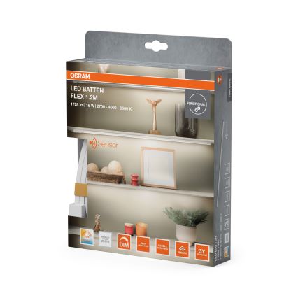 Osram - Lampada sottopensile dimmerabile a LED con sensore di movimento BATTEN LED/16W/230V 2700/4000/6500K 119,1 cm bianca
