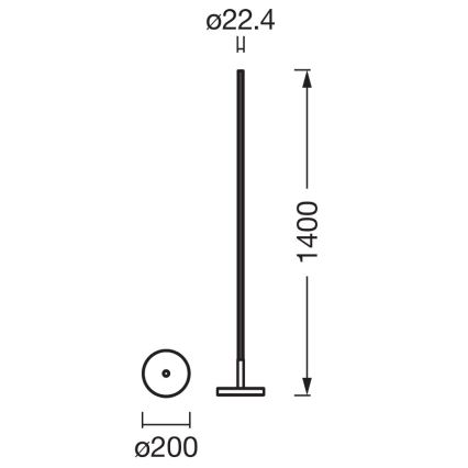 Osram - Lampada da terra LED RGBW dimmerabile SMART+ MAGIC LED/11,5W/230V 2700-6500K argento Wi-Fi + telecomando