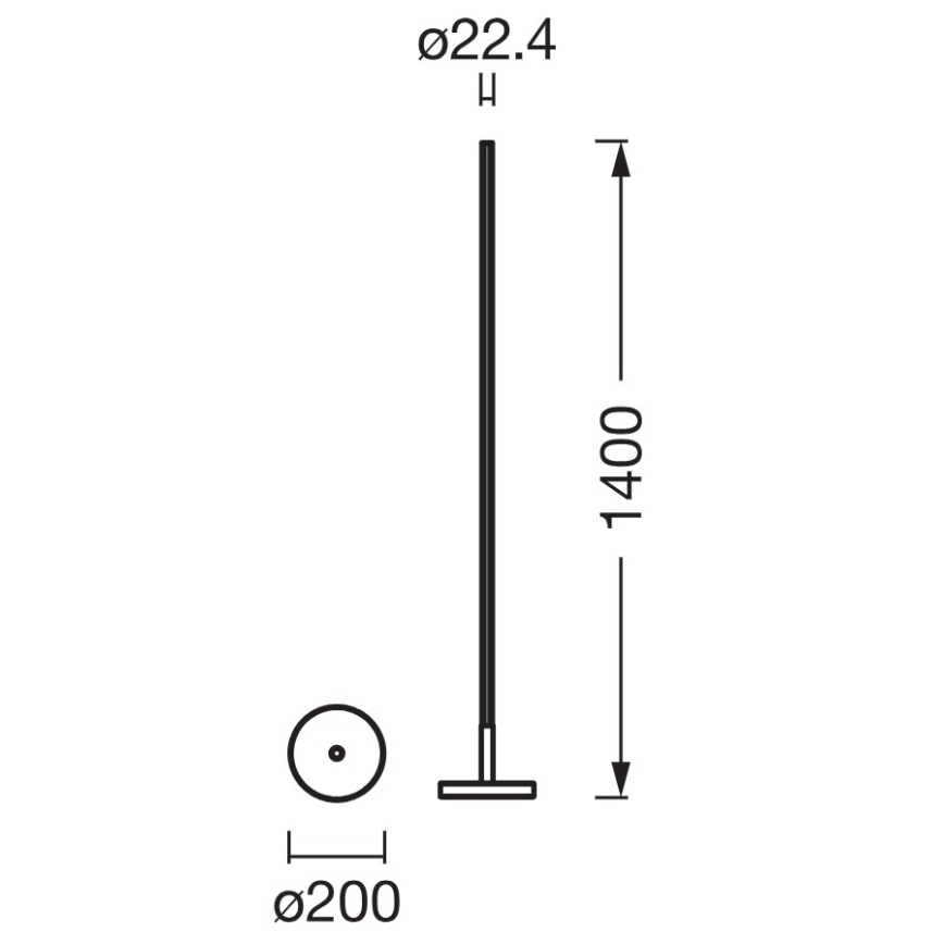 Osram - Lampada da terra LED RGBW dimmerabile SMART+ MAGIC LED/11,5W/230V 2700-6500K argento Wi-Fi + telecomando