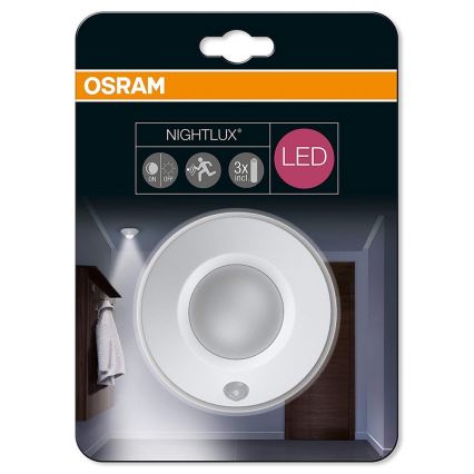 Osram - Lampada di orientamento LED con sensore NIGHTLUX LED/1,7W/3xAAA IP54