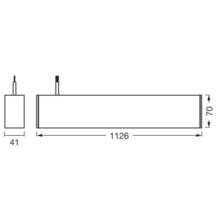 Osram - Lampadario LED dimmerabile sospeso a cavo OFFICE LINE LED/42W/230V 4000K 112,6 cm nero